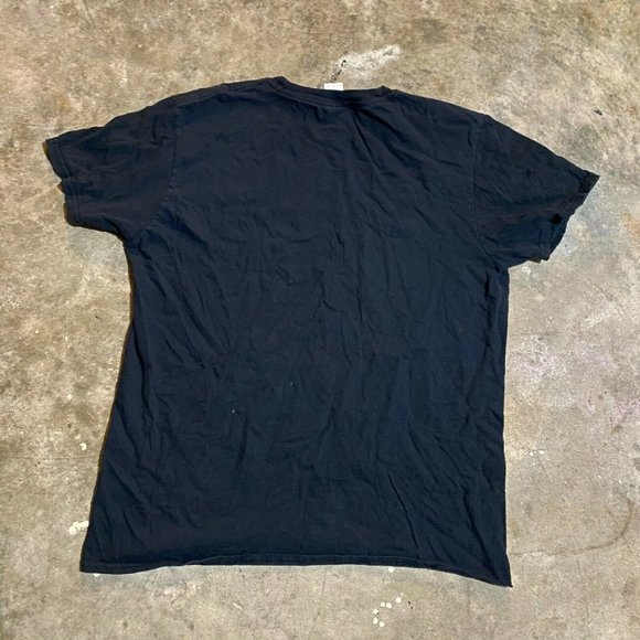 Brooklyn Mens Black Stop Shooting Start Living Short Sleeve Graphic T Shirt Sz L - Picture 2 of 7